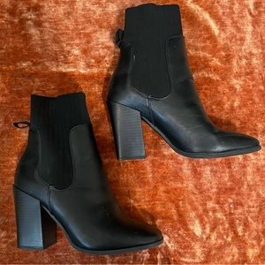 ▪️Bamboo▪️ Black Tall Ankle Bootie